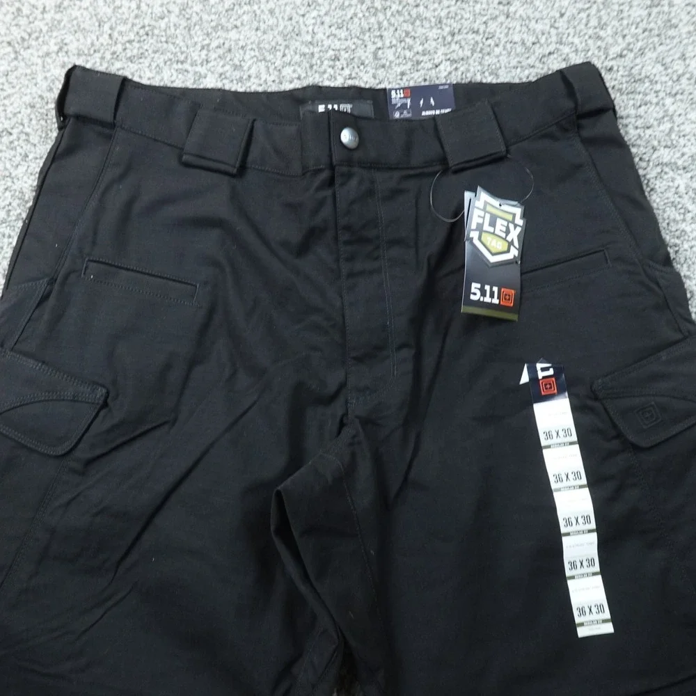 NEW 5.11 Tactical Pants Mens 36X30 Black Stryke Flex Tac Cargo Utility Stretch